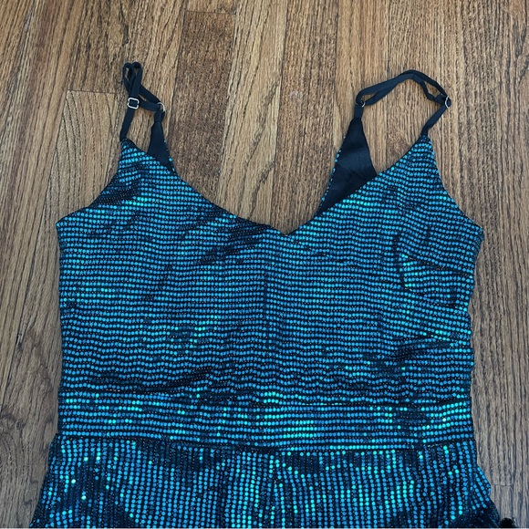 Lulu’s Blue Sequin Jumpsuit - Picture 12 of 12